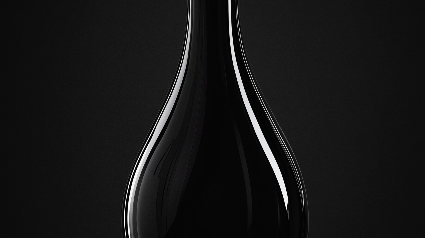 Wine bottle silhouette